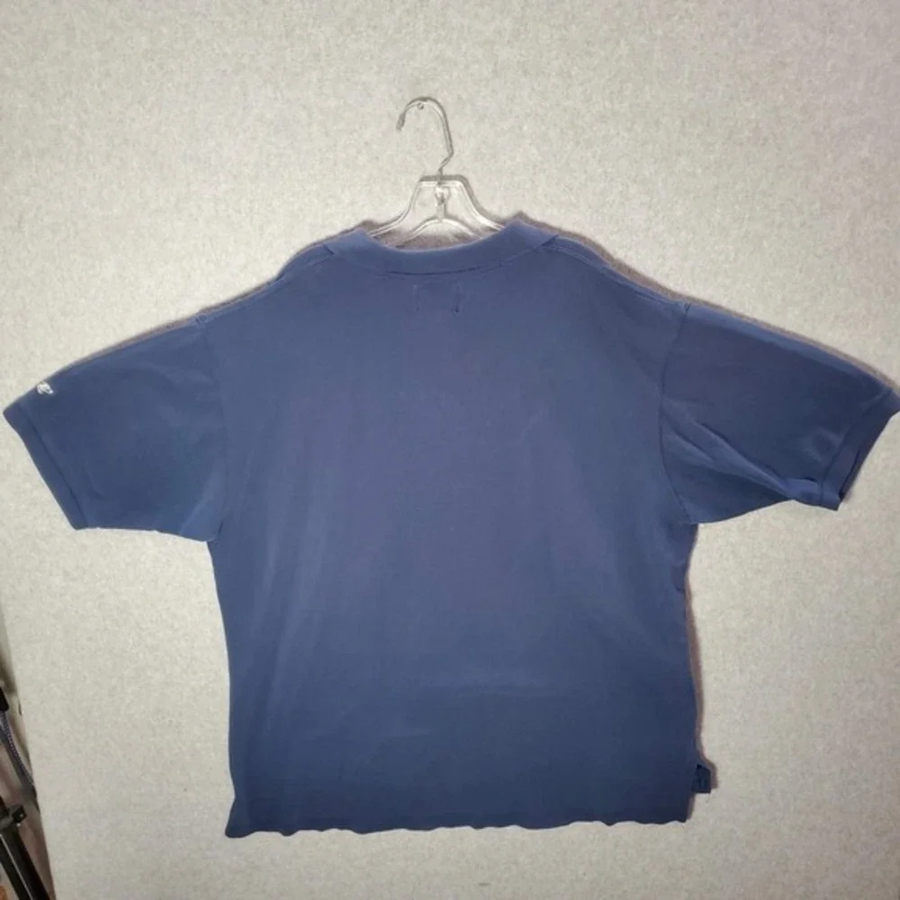 VINTAGE Cleveland Indians Men‎ Polo Shirt 2XL Blue Logo Athletic Embroidered 90s